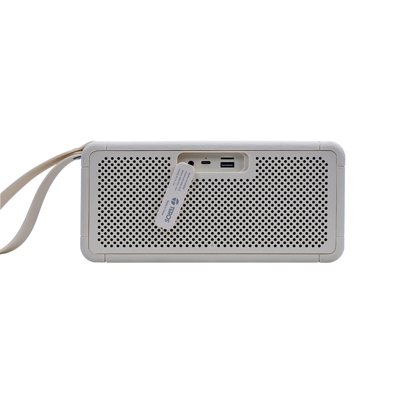 Parlante inalámbrico TEROS Legacy 6052, 40W, BT 5.3, 4000 mAh, USB, TF, Aux, Beige - Imagen 5