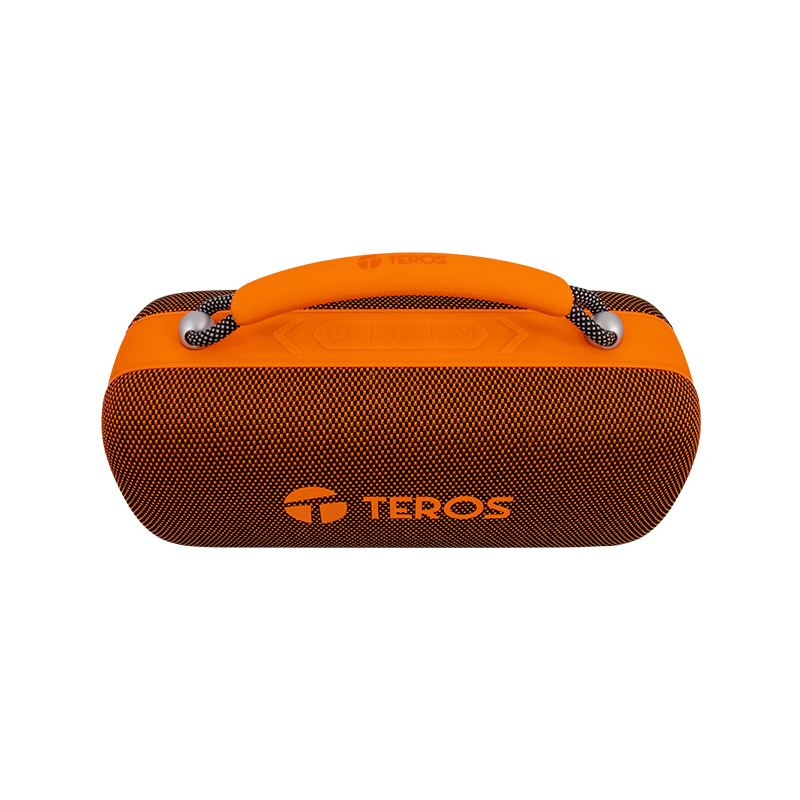 Parlante Inalámbrico Teros Vibes VB-6049, 60W, BT 5.3, 4000 MAH, USB, Luces LED, Orange - Imagen 5
