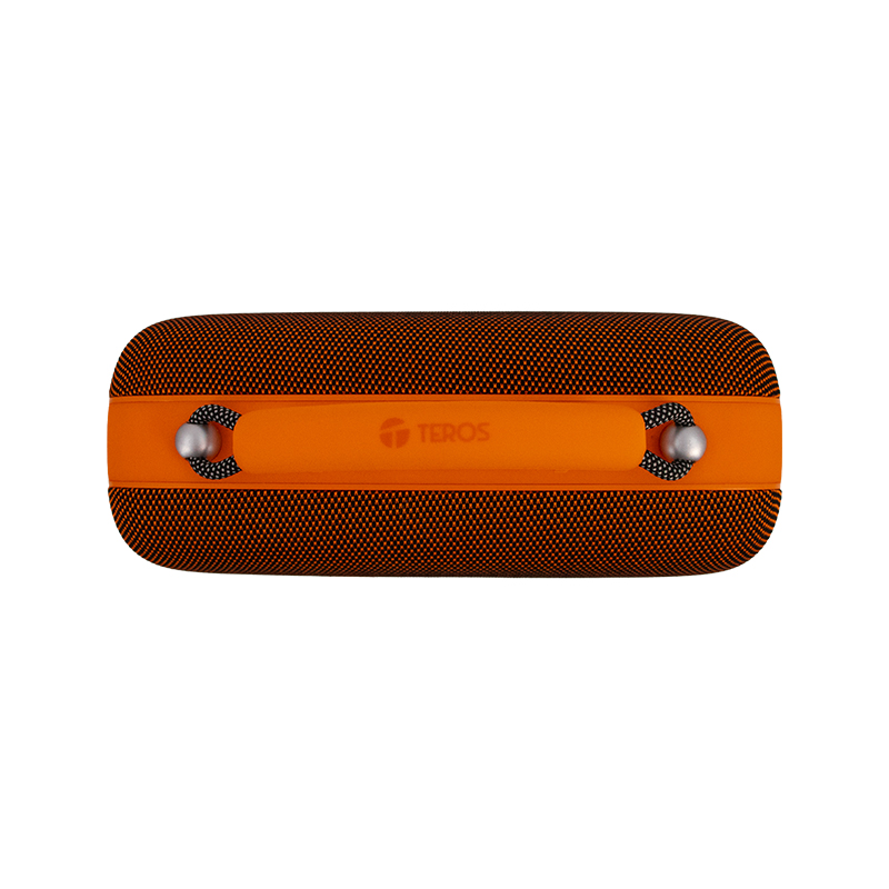 Parlante Inalámbrico Teros Vibes VB-6049, 60W, BT 5.3, 4000 MAH, USB, Luces LED, Orange - Imagen 11